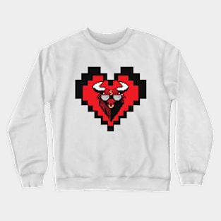 Pixel bull Crewneck Sweatshirt